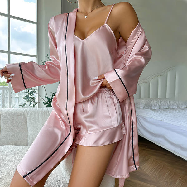 Three Piece Silk Lounge Set